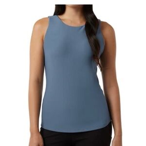 Womens 32 Degrees Small Workout Tank Top with Built in Bra. Sleeveless Shelf Bra